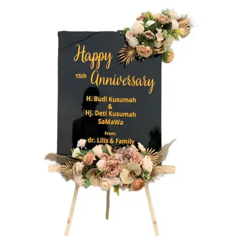 Papan Bunga Akrilik Teras